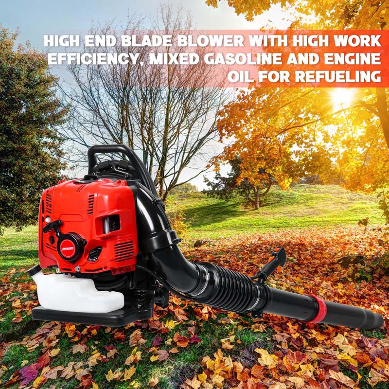 75.6CC 4-Stroke 900CFM 210MPH Gas-Powered Backpack Leaf Blower