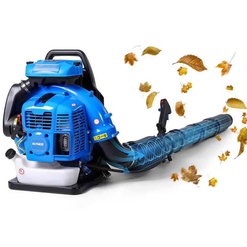 Pro-Grade 75.6CC 2-Stroke 953CFM 218MPH 52N Backpack Leaf Blower Gas Powered with Commercial-Grade 2-Stage Air Filter