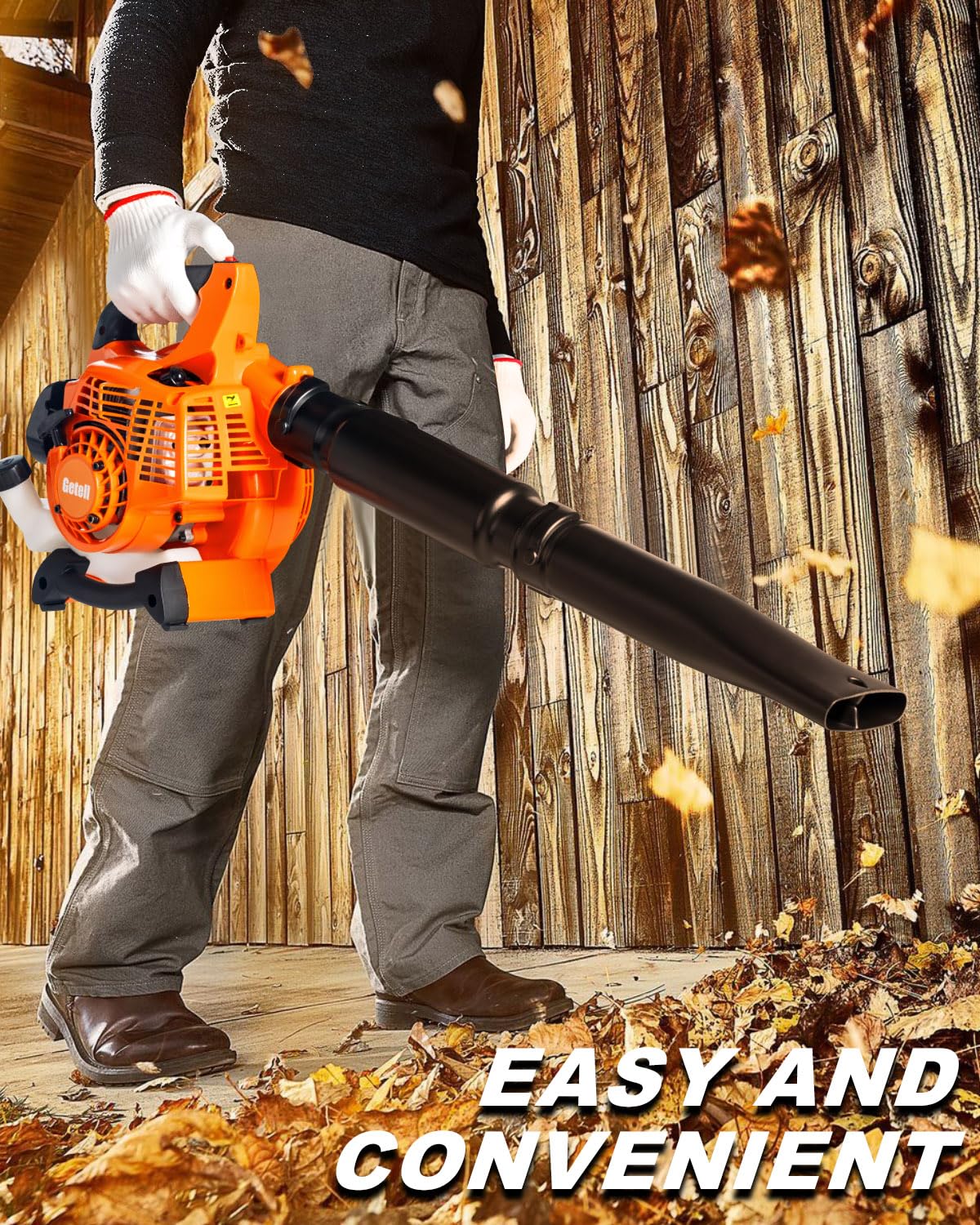 Upgraded 26CC 2-Stroke 380CFM 180MPH Gas-Powered Handheld Leaf Blower